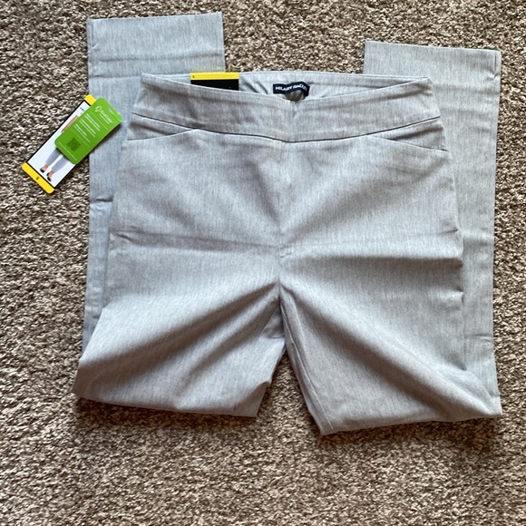 HILARY RADLEY GRAY MID RISE BUILT-IN TUMMY CONTROL PANEL SLIM LEG PANT 🌟NWT🌟 - Picture 4 of 16